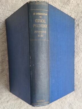 An Introduction To Clinical Psychology Hardcover Book